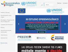 Tablet Screenshot of descentralizadrogas.gov.co